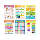 JUNI 12Pc Learning & Education Poster for Kids