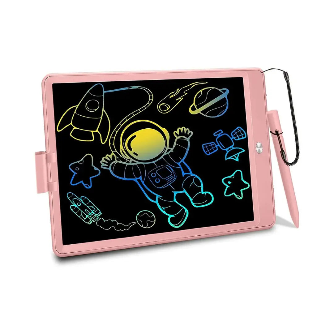 JUNI LCD Writing Tablet - Pink 8.5-Inch Reusable Digital Notepad