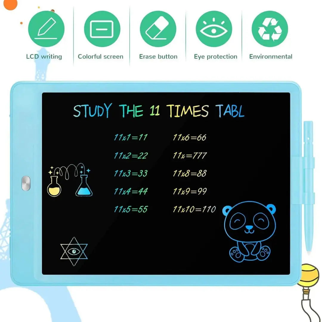 JUNI LCD Writing Tablet - 8.5-Inch Reusable Digital Notepad for Kids & Adults