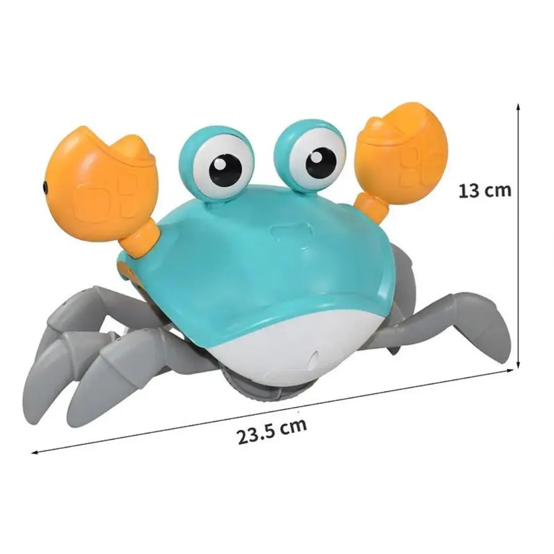 Crawling Crab Baby Musical Toy with LED Lights (Blue)