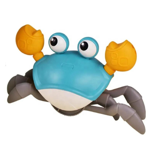 Crawling Crab Baby Musical Toy with LED Lights (Blue)