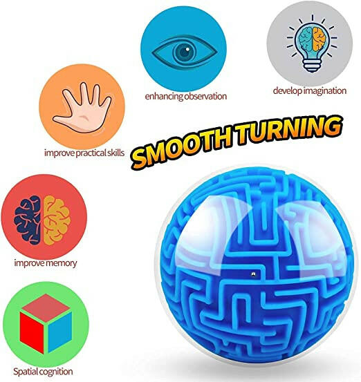 3D Sequential Memory Maze Ball Puzzle - Gravity-Driven Brain Teaser - Juni